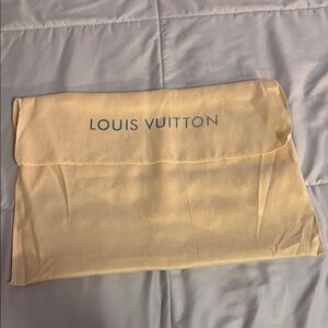 Louis Vuitton Cream Dust Bag